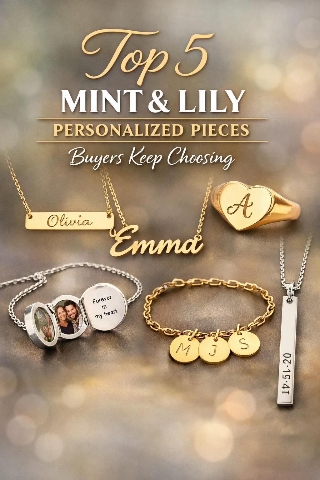Top 5 Mint & Lily Personalized Pieces Buyers Keep Choosing